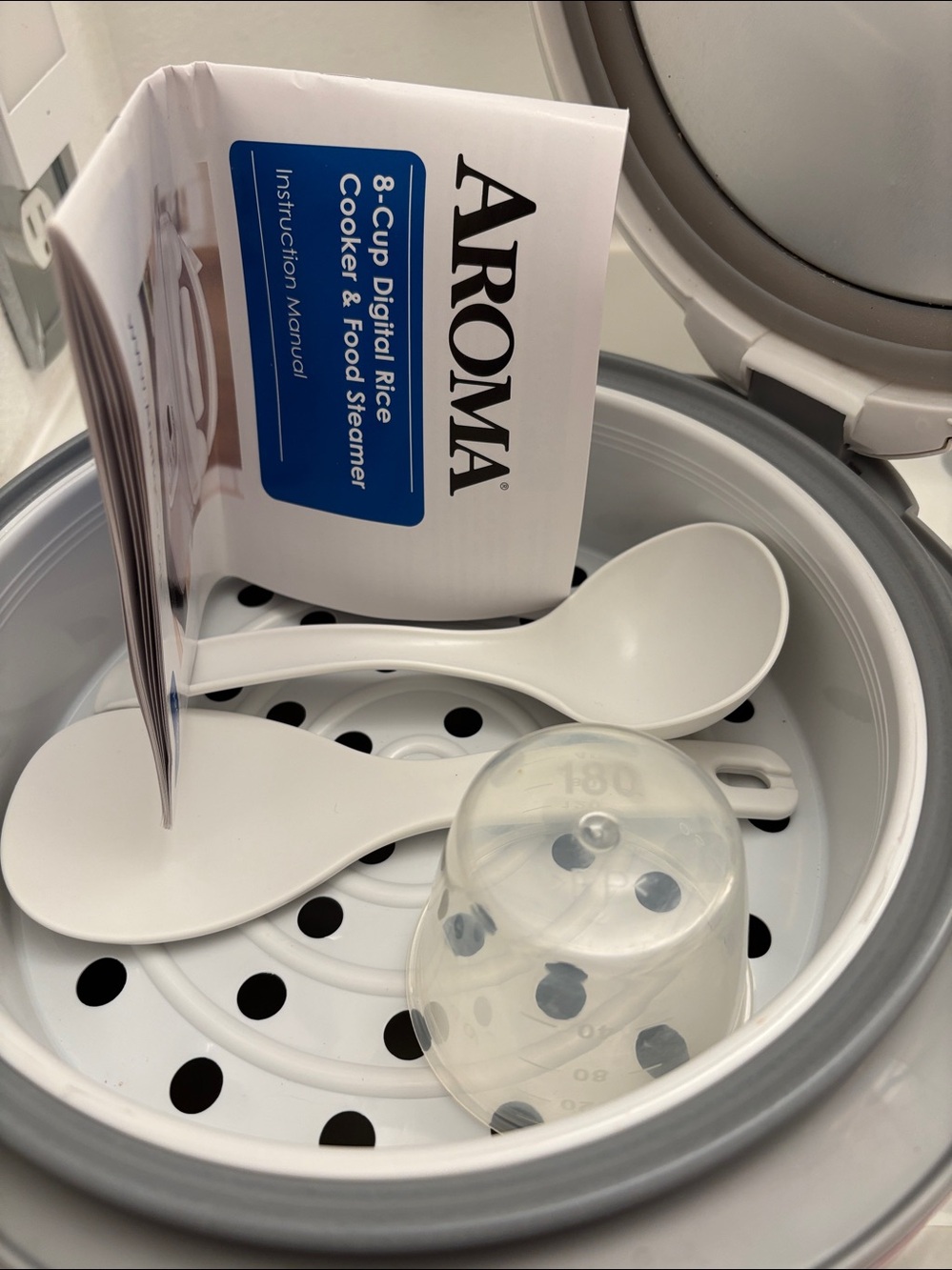 NWOT Aroma 8 Cup Rice Cooker & Food Steamer - Picture 3 of 15